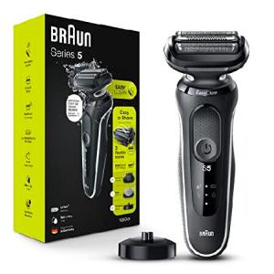 Braun Electric Razor for Men, Waterproof Foil Shaver, Series 5 5050cs, Wet ＆ Dry Shave, With Beard Trimmer and Body Groomer, Rechargeable, Charging S｜rest