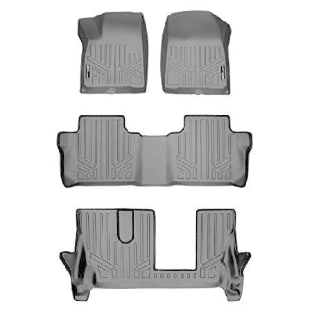 SMARTLINER Custom Fit Floor Mats 3 Row Liner Set B...
