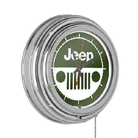 Trademark Global Neon Wall Clock-Jeep Grille 2 Dou...