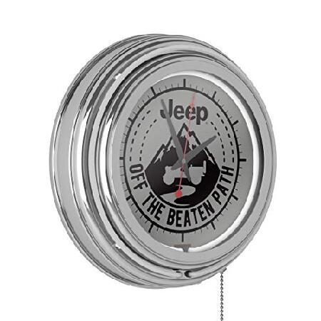 Trademark Global Neon Wall Clock-Jeep Black Mounta...