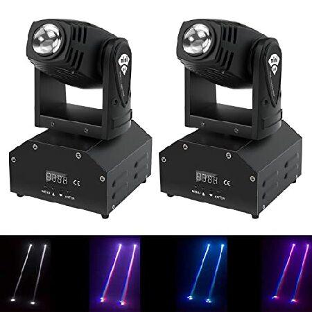 U`King ムービングヘッド 50W ステージライト RGBW（4 in 1）DMX512対応 ム...