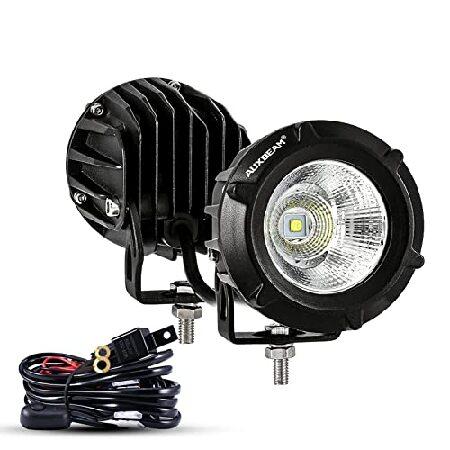 Auxbeam 50W White LED Pods, 3.5 Inch Round Offroad...