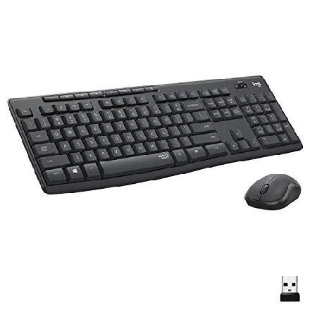 Logitech MK295 Wireless Mouse ＆ Keyboard Combo wit...