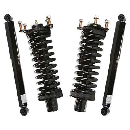 AutoShack KS205-CST127 4個セット フロントストラットスプリングアセンブリとリ...