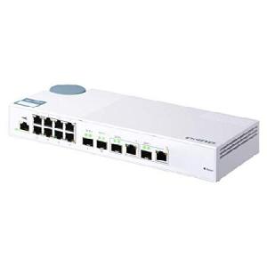 QNAP(キューナップ)10GbE L2 Webマネージドスイッチ 4つの10GbE SFP+ポート(うち、2つのRJ45コンボポート)、8つのギガビットイーサネットポート QSW-M408-2C