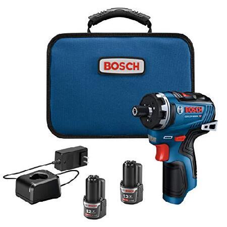 Bosch GSR12V-300HXB22 12V Max ブラシレス 1/4インチ 六角2速ドライ...