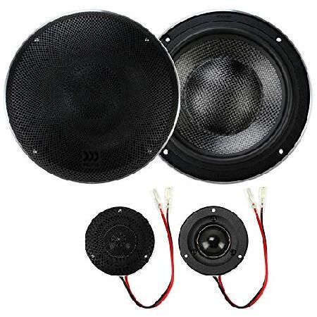 Morel Elate Carbon Pro 62A アクティブ 6-1/2インチ 2ウェイコンポー...