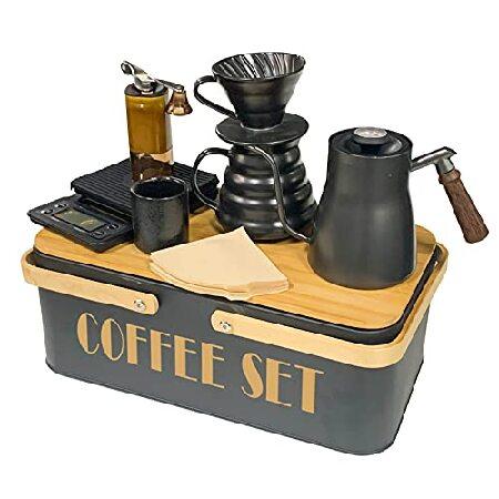SOTECH Pour Over Coffee Maker Set Coffee Kettle Sc...