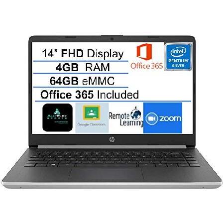 HP 2021 Newest Stream 14-inch FHD Laptop, Silver, ...