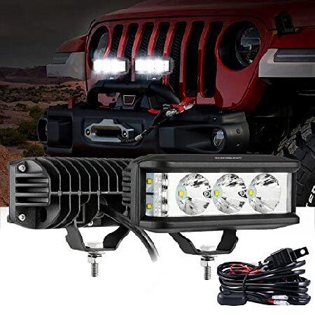 Auxbeam 5in 68W Offroad Driving Lights, 6800LM Sid...