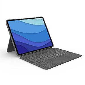 Logitech Combo Touch iPad Pro 12.9-inch (5th, 6th gen - 2021, 2022) Keyboard Case - Detachable Backlit Keyboard with Kickstand, Click-Anywhere Trackpa｜rest