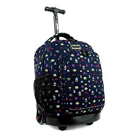 J World New York Sunny Rolling Backpack for Kids a...