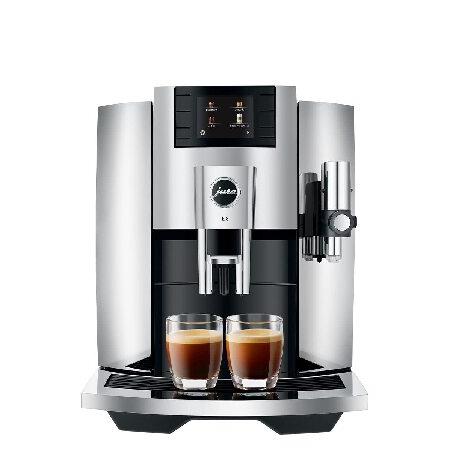 Jura E8 Chrome Automatic Coffee Machine, 64oz