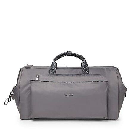 特別価格Baggallini womens Soho Duffel, Smoke Faux Pyth...