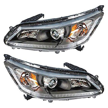 LABLT ヘッドライト 交換用 2013-2015 ホンダ アコード セダン プロジェクター ヘッ...