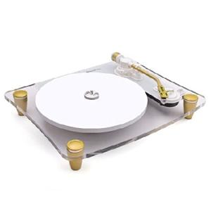 TechPlay Ghost, 2 Speed Belt Driven Turntable with Bluetooth Broadcast. Connects to Your Bluetooth Speakers wirelessly (Transparent)｜rest
