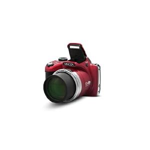 特別価格Minolta Pro Shot 16 Mega Pixel HD Digital Camera with 53x Optical Zoom, Full 1080p HD Video ＆ 16GB SD Card, MN53Z, Red並行輸入｜rest