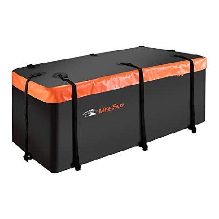 MeeFar ヒッチマウント カーゴキャリアバッグ ソフトシェル 100% 防水 15 立方フィート...