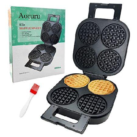 Aoruru Waffle Maker Nonstick Belgian Waffle Iron w...