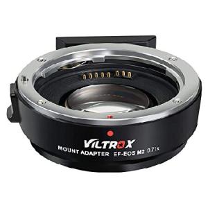 VILTROX EF-EOS M2 スピードブースターレンズアダプター 0.71倍 オートフォーカス EF-M レンズアダプターリング レンズコンバーター コントロールリング Canon E