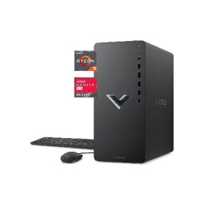 HP Victus 15L Gaming Desktop Computer Bundle PC, AMD Ryzen 3 Processor, 8 GB SDRAM, 256 GB SSD, Windows 11 Home OS, Surround Sound, Wi-Fi 6 and Blueto