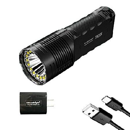 Nitecore TM20K 20,000ルーメン 充電式LED懐中電灯 EdisonBrightブ...