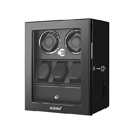 DUKWIN Watch Winder for 2 Automatic Watches,Lockab...