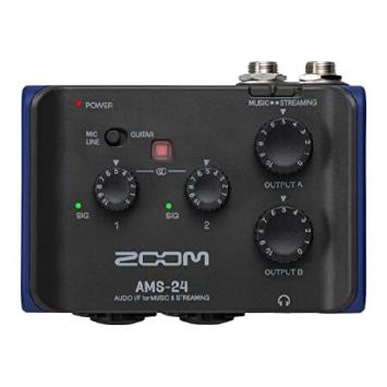 Zoom AMS-24 USB Audio Interface, 2 Inputs, 4 Outpu...