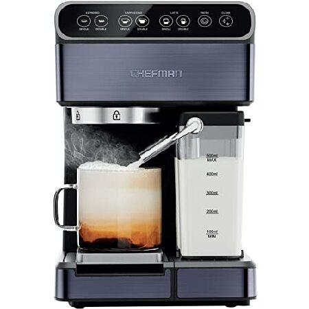Chefman 6-in-1 Espresso Machine with Steamer, Auto...