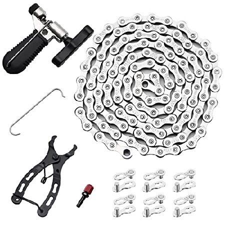 RUBY.Q 自転車チェーンキット シングル/6/7/8/9/10/11/12スピード自転車チェーン...