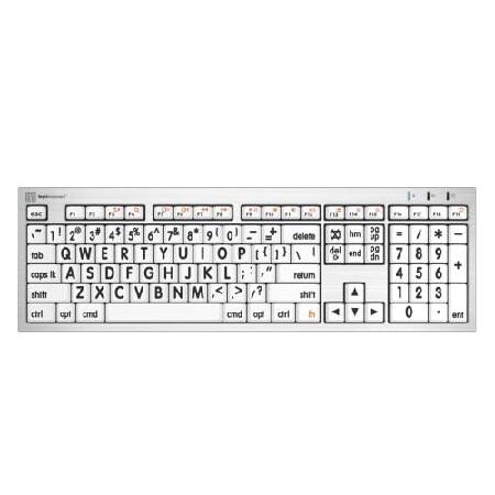 LogicKeyboard XL Print Black on White - Mac ALBA K...