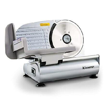 Kitchener Meat Slicer for Deli Cuts, Bread, ＆ Chee...