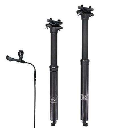 DJC MTB ドロッパー シートポスト Southpaw 内部ルーティングケーブル 高さ調節可能 ...