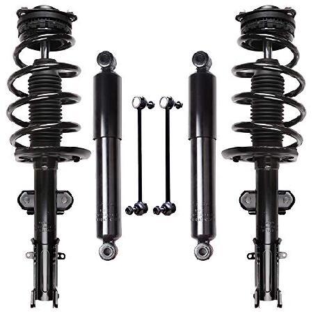 SCITOO - (6pcs) Front Strut Spring Assembly Rear s...
