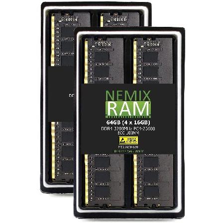 NEMIX RAM 64GB (4X16GB) DDR4 3200MHZ PC4-25600 ECC...