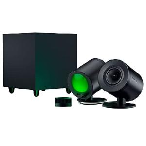 Razer Nommo V2 Pro - 2.1 PC Gaming Speakers Wireless Subwoofer: THX Spatial Audio - Projection Chroma RGB - Full-Range Drivers - Wireless Down-Firing