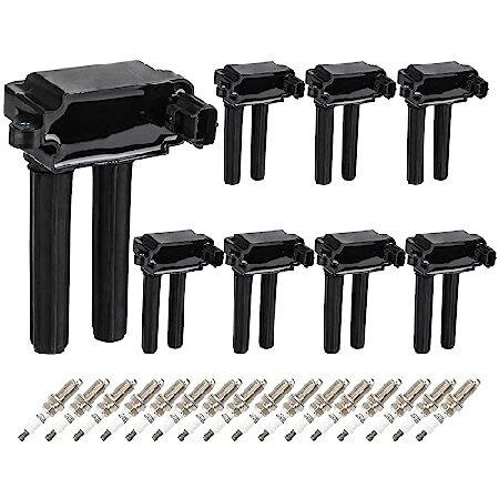 イグニッションコイル8個セット イリジウムスパークプラグ 16個 Dodge Challenger ...