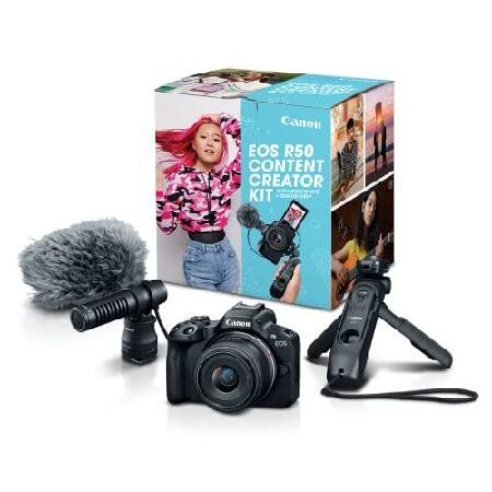 Canon EOS R50 Content Creator Kit, Mirrorless Vlog...