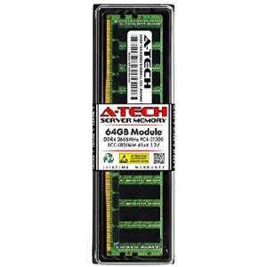 A-Tech 64GB RAM for Fujitsu PRIMERGY CX1640 M1, CX2550 M2 D3343, CX2550 M4, CX2550 M5, RX2530 M1 (D3279), RX2540 M2 D3289-B | DDR4 2666MHz PC4-21300 E