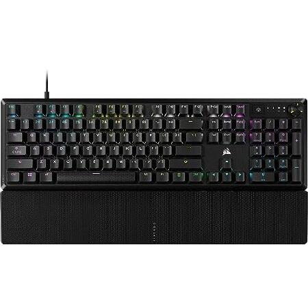 Corsair K70 CORE RGB メカニカルゲーミングキーボード パームレスト付き 潤滑済み...