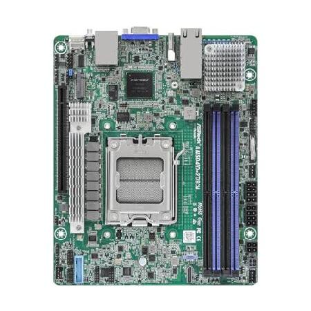 ASRock Rack AM5D4ID-2T/BCM Deep Mini-ITX Server Mo...