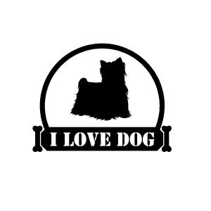 アイラブドッグ Ver ヨークシャテリア イラスト ロゴ カッティングステッカー 選べる3サイズ Ani 0054 Cutting Sticker Shop Restt 通販 Yahoo ショッピング
