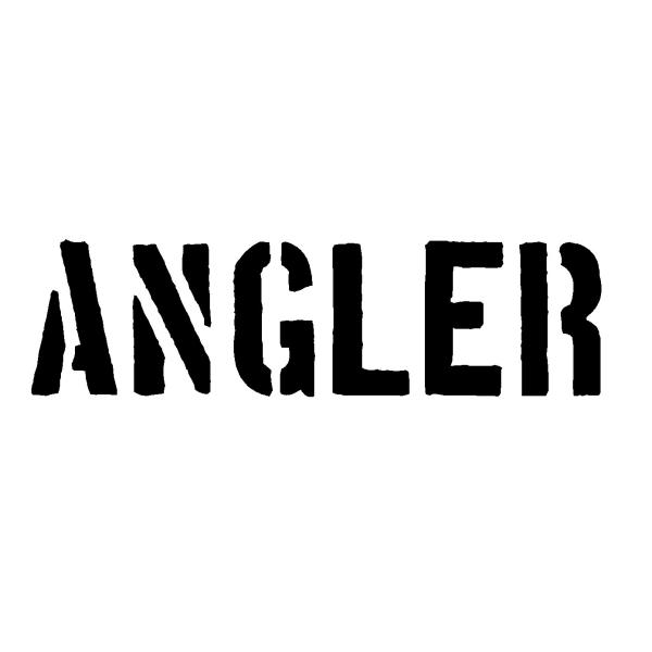アングラー　ロゴ(小)　カッティングステッカー