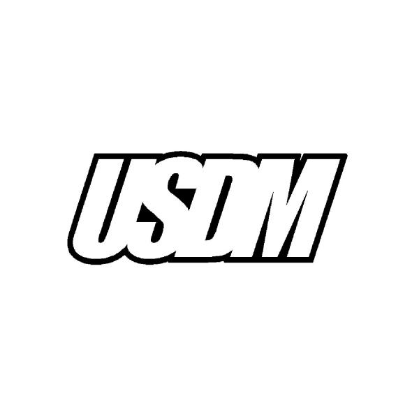 USDM　ロゴ　カッティングステッカー　選べる3サイズ