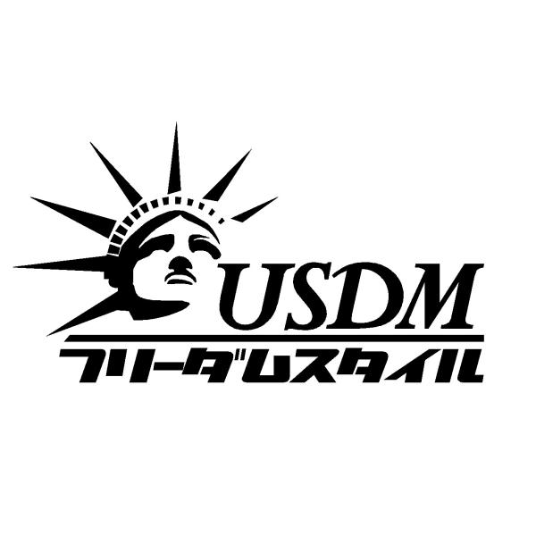USDM　フリーダムスタイル　ロゴ　小サイズ　カッティングステッカー