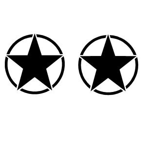 星　ロゴ　小サイズ　カッティングステッカー