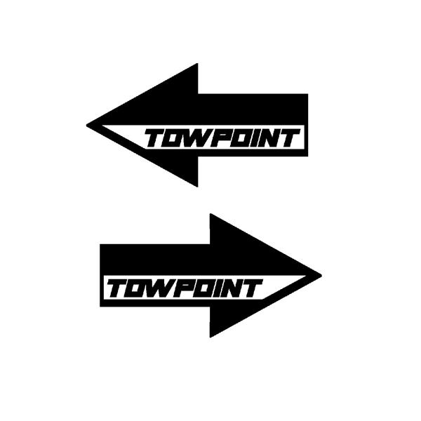 TOW POINT　ロゴ　ver.2　カッティングステッカー　2枚1セット　選べる3サイズ