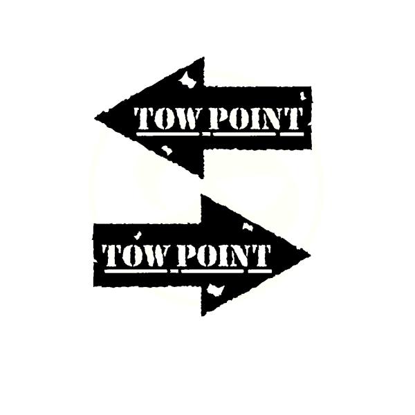 TOW　POINT　ロゴ　ver.3　カッティングステッカー　2枚1セット　選べる3サイズ