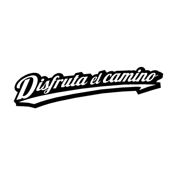 Disfruta el camino 道のりを楽しもう ロゴ 文字 イラスト カッティングステッカー...