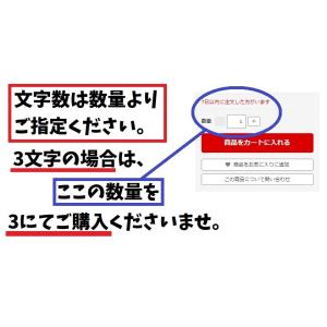 お好きな文章 文字で作成 1文字100円 カッ...の詳細画像3